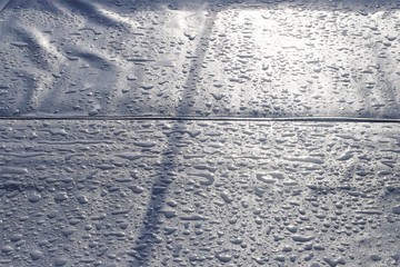 texture of water droplets on white background