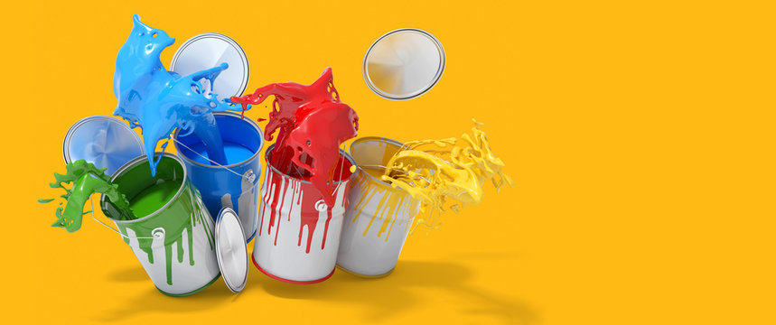 Buntes Farben Konzept als Header Banner