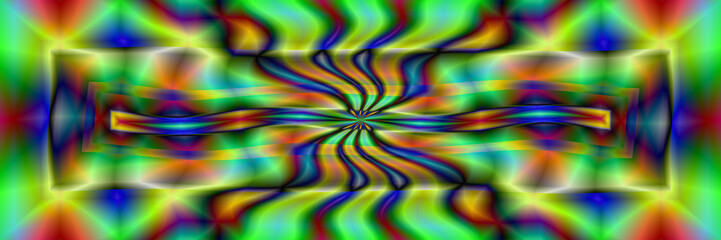 Digital Art, panoramic abstract objects, Germany