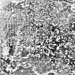 Grim grunge background black and white. Vector texture of cracks. Monochrome dirty surface. Vintage old pattern chipping.