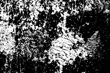 Grunge is black and white. Abstract monochrome background. The grim texture of disaster. Pattern of cracks, chips. Dirty vintage surface. Old worn wall.
