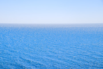 Black Sea in Anapa. Russian south. Sea in clear weather. Blue ocean. . Sea background.