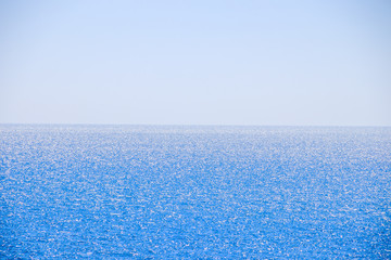 Fototapeta na wymiar Black Sea in Anapa. Russian south. Sea in clear weather. Blue ocean. . Sea background.