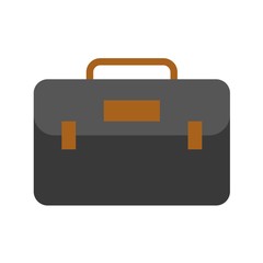 Briefcase vector illustration, Baggage flat style icon