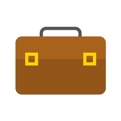 Briefcase vector illustration, Baggage flat style icon