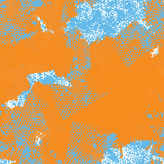 Turquoise, brown abstract seamless vector background.