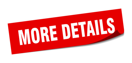 more details sticker. more details square isolated sign. more details