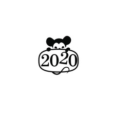 Rat mouse as symbol for year 2020 by Chinese