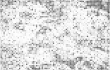 Black and white abstract halftone background.