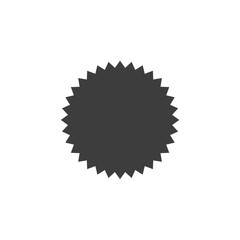 Star price tag or quality mark icon template color editable. Promo sale starburst or sticker of sunburst label symbol vector sign isolated on white background illustration for graphic and web design.