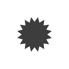 Star price tag or quality mark icon template color editable. Promo sale starburst or sticker of sunburst label symbol vector sign isolated on white background illustration for graphic and web design.