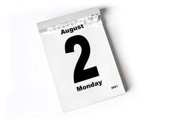 2. August 2021