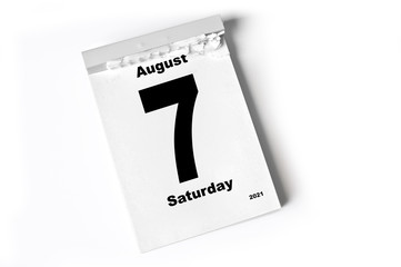7. August 2021