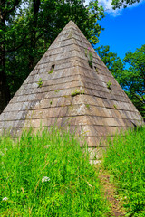 Pavilion Pyramid in Catherine park at Tsarskoe Selo in Pushkin, Russia