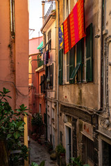Fototapeta na wymiar The streets of Vernazza village in Cinque Terre, Italy