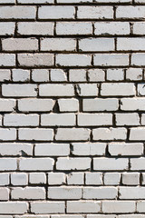 Obraz premium Old white brick wall texture background