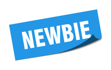 newbie sticker. newbie square isolated sign. newbie