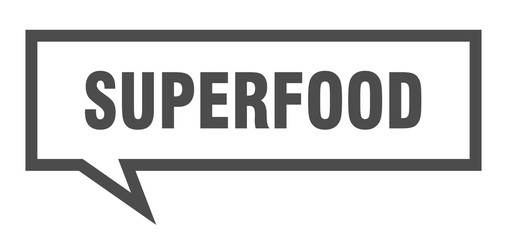 superfood sign. superfood square speech bubble. superfood