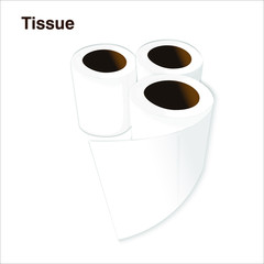Clean Tissue 3d illustration design vector