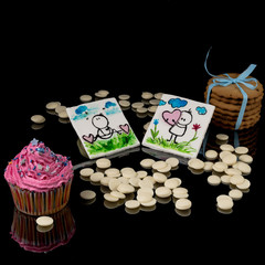 Sweet Little Things from sugar, cream and chocolate