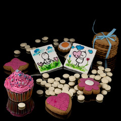 Sweet Little Things from sugar, cream and chocolate