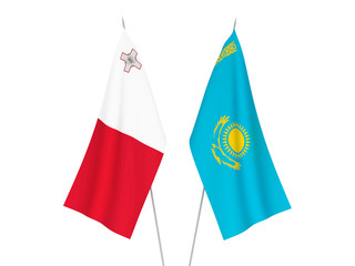 Kazakhstan and Malta flags