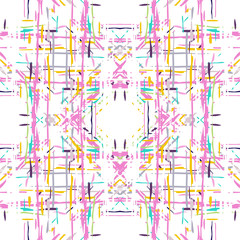 ikat seamless geometric pattern shibori