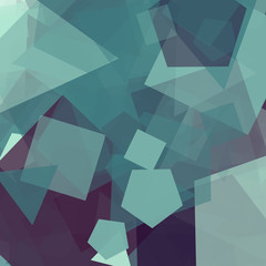 Abstract Generative Art color distributed polygons background illustration