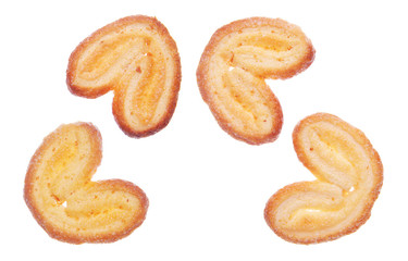 Biscuit isolated on white background. Clipping path.