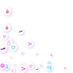 Social media marketing, Communication concept.