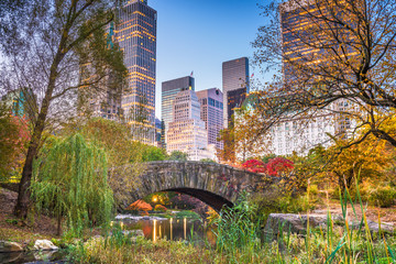 Obrazy na Szkle  Central Park, Nowy Jork Jesień