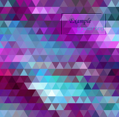 Multicolor purple, pink polygonal illustration, which consist of triangles.