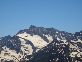 The Alps during a sunny summer day in Val Bognanco, near the town of Domodossola, Italy - June 2019.