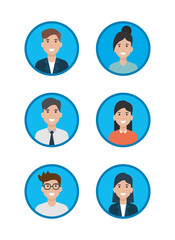 social network media flat design