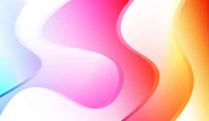 Creative Wavy Background. For Design Flyer, Banner, Landing Page. Colorful Vector Illustration.