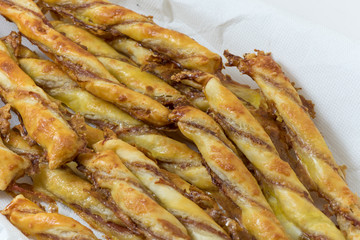 Breadsticks with bacon