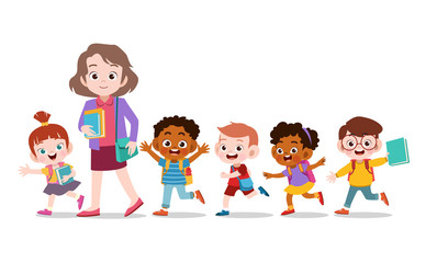 Illustration of Students from an Exclusive School for Girls