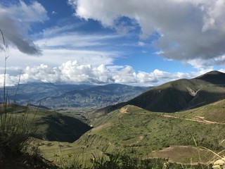 Fototapeta premium landscape with mountains and blue sky