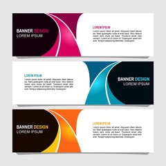 Fototapeta premium Vector abstract design banner web template.
