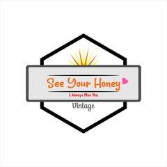 "See You Honey' Innovation, inspiration design vector or illustration
