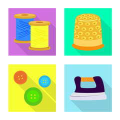 Isolated object of craft and handcraft logo. Collection of craft and industry stock symbol for web.