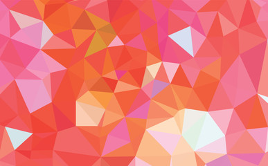 Light Orange vector modern geometric abstract background  , Multicolor, Rainbow vector triangle mosaic template