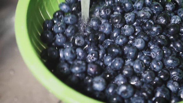 Frash blueberries. Healthy food concept.