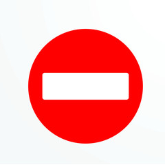 prohibited logo icon or sticker for public area