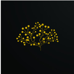 tree logo icon for ornament