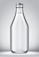 Glass bottle mockup. 