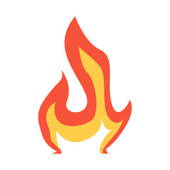 Vector design of flame and orange icon. Collection of flame and yellow stock symbol for web.