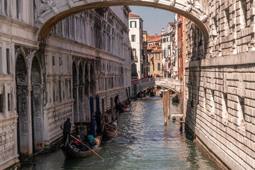 Obraz premium Venice, Italy, Street Canals and Tipical Buildings