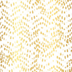 Vector seamless pattern of golden zig zag chevron. Hand drawn herringbone illustration for textile, wallpaper, web, wrapping, save the date, wedding, card, paper.