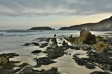 Marloes Sands Beach at Sunset